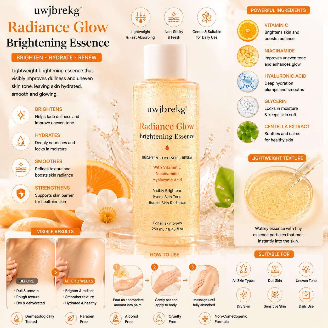 uwjbrekg® Radiance Glow Brightening Essence