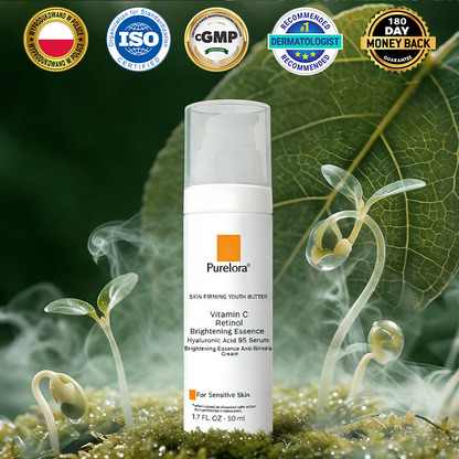 Purelora® Stem Cell Extract EGF and Copper Peptide Revitalizing Essence Cream (głęboko aktywuje wewnętrzną regenerację skóry, sprawia, że staje się ona jędrniejsza i gładsza)