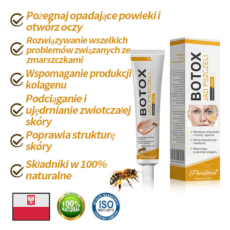 🔥Ostatni dzień wyprzedaży: 70% zniżki – krem przeciwzmarszczkowy Purelora® Botox z jadem pszczelim
