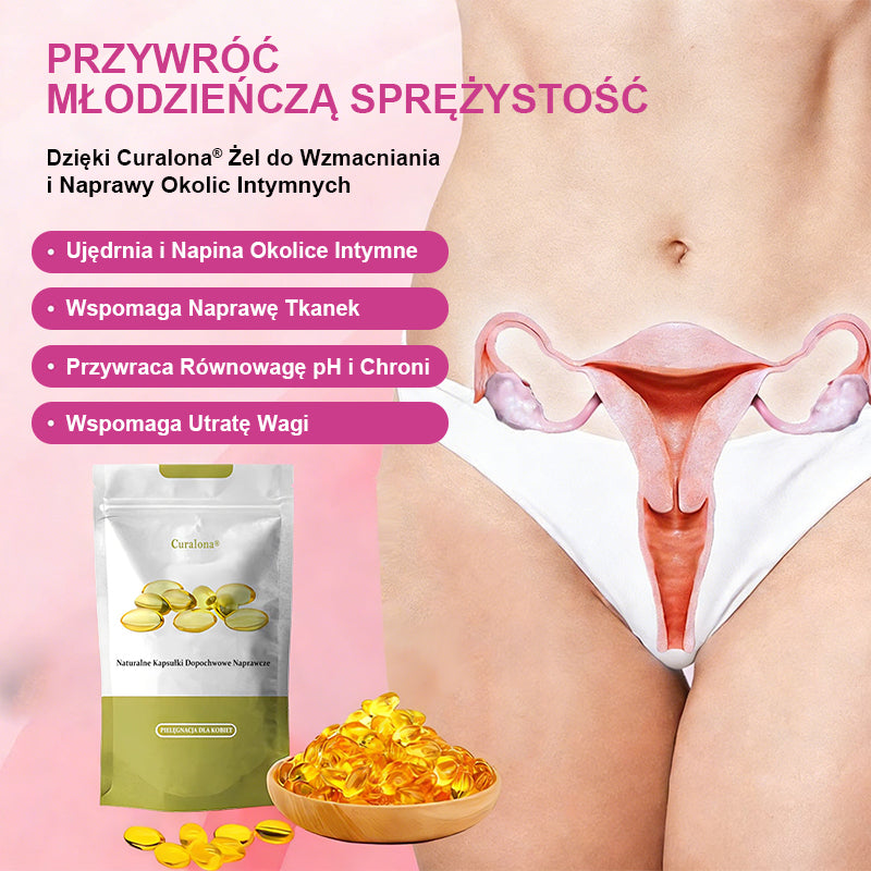 Curalona® Natychmiastowe Ukojenie Świądu i Detoks oraz Wyszczuplanie i Ujędrnianie – Regeneracja i Naturalne Kapsułki „Różowość i Delikatność” PRO