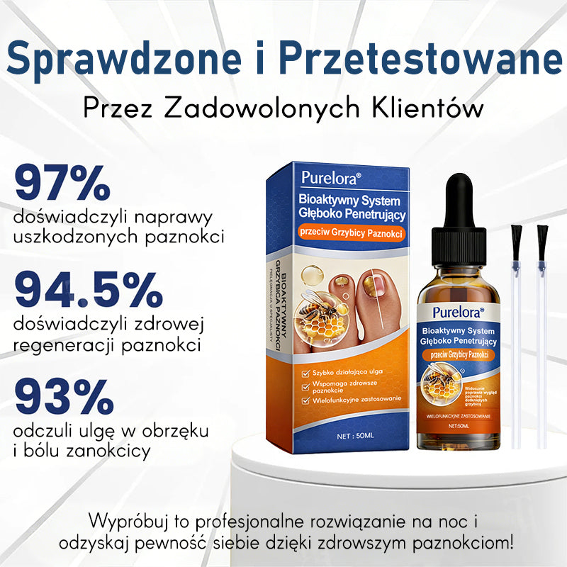 Purelora® – bioaktywny system głęboko wnikający przeciw grzybicy paznokci