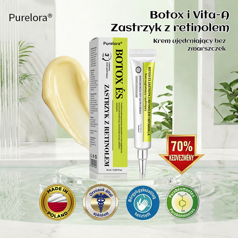 [🔥Ostatni dzień: 70% taniej] Preparat Purelora® (efekt botoksu i retinolu) – sposób na głębokie zmarszczki, opadające policzki i opuchliznę pod oczami
