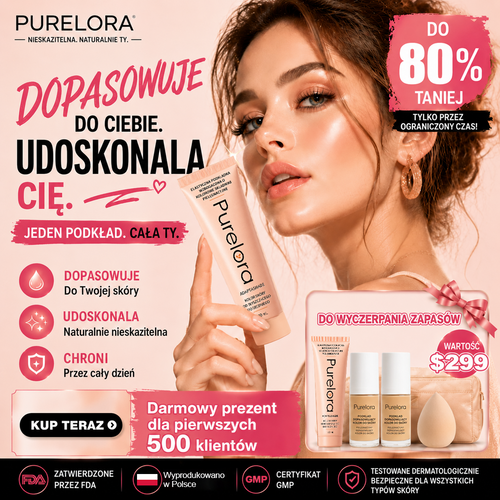 💖【Oficjalny Sklep】PURELORA® AdaptaShade Foundation — Dopasowujący się do kolorytu podkład z pielęgnacyjną formułą