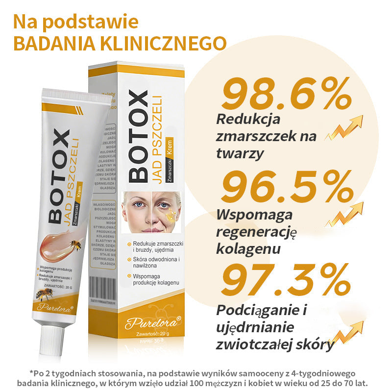 🔥Ostatni dzień wyprzedaży: 70% zniżki – krem przeciwzmarszczkowy Purelora® Botox z jadem pszczelim