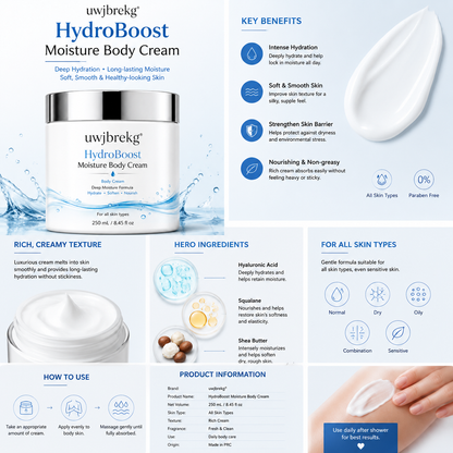 uwjbrekg® HydroBoost Moisture Body Cream