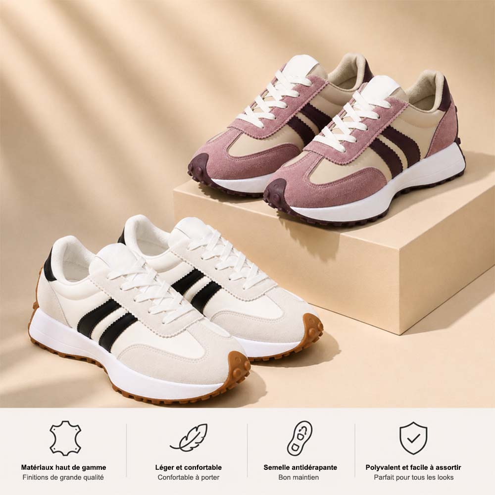 🏆 Meilleure Vente 2026 – Baskets Rétro Premium Femme – Légères, Confortables & Élégantes ☁️👟