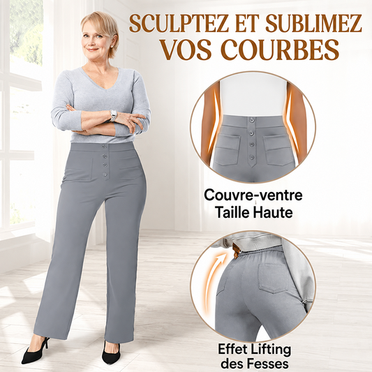🔥 Dernier jour : -80% 🔥 – Pantalon décontracté taille haute extensible 4 saisons pour femme
