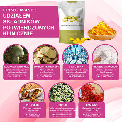 Curalona® Natychmiastowe Ukojenie Świądu i Detoks oraz Wyszczuplanie i Ujędrnianie – Regeneracja i Naturalne Kapsułki „Różowość i Delikatność” PRO