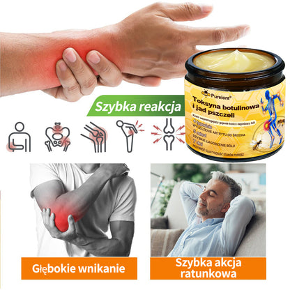 Purelora® – Krem przeciwbólowy i wspomagający regenerację kości z toksyną botulinową i jadem pszczelim