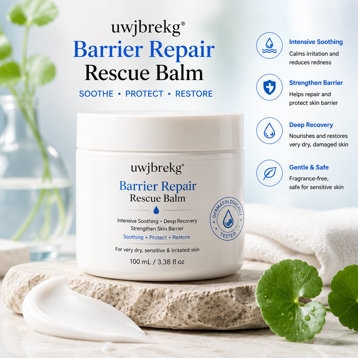uwjbrekg® Barrier Repair Rescue Balm