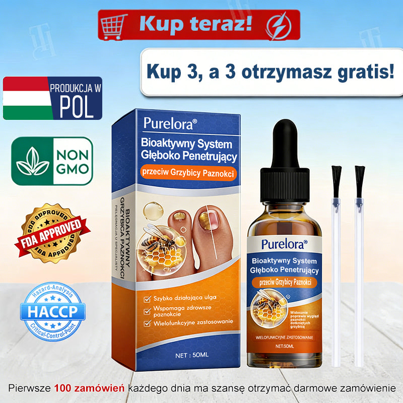 Purelora® – bioaktywny system głęboko wnikający przeciw grzybicy paznokci