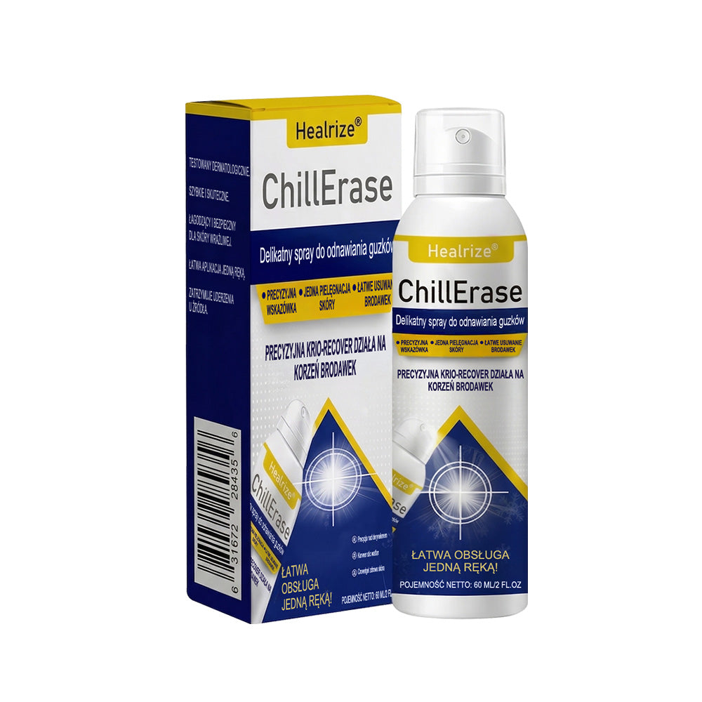 ❄️Healrize® ChillErase – Delikatny spray regenerujący na uporczywe grudki i szorstkie miejsca na skórze
