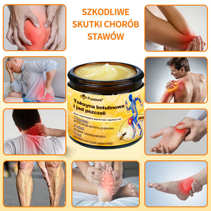 Purelora® – Krem przeciwbólowy i wspomagający regenerację kości z toksyną botulinową i jadem pszczelim