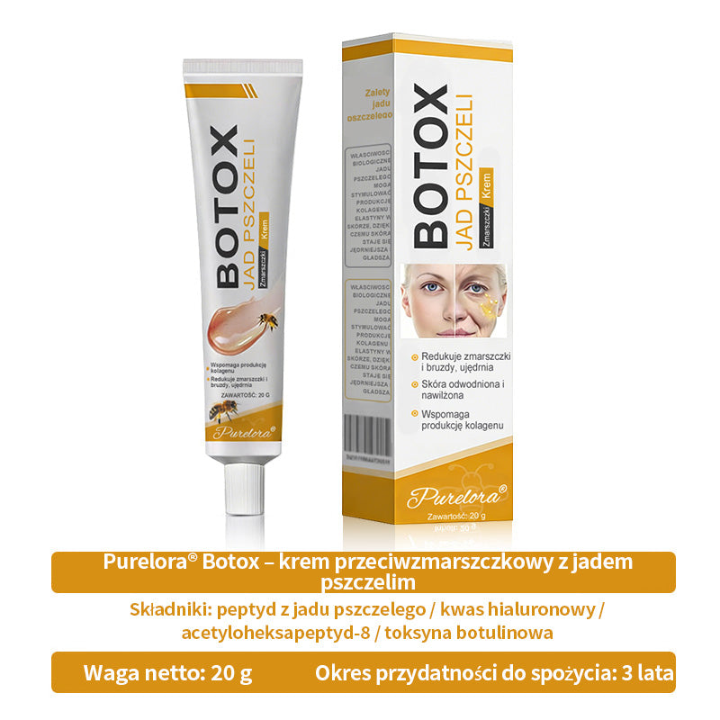 🔥Ostatni dzień wyprzedaży: 70% zniżki – krem przeciwzmarszczkowy Purelora® Botox z jadem pszczelim
