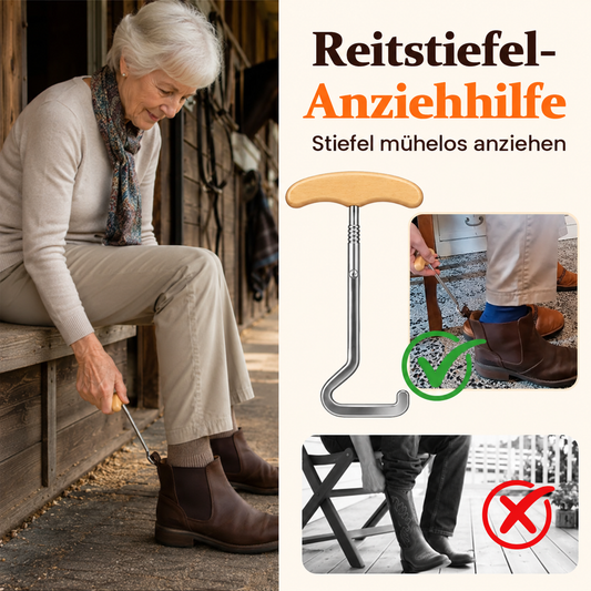 👞 Schuhlöffel-Haken im Pferde-Design für einfaches Anziehen