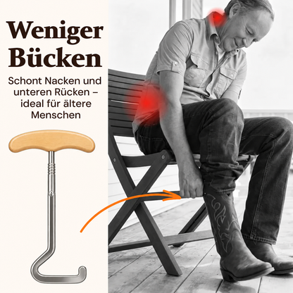 👞 Schuhlöffel-Haken im Pferde-Design für einfaches Anziehen