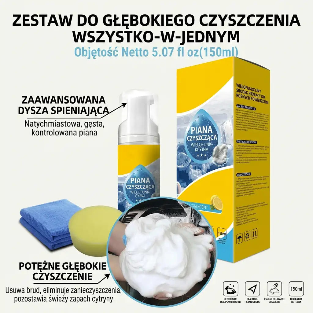 🫧Ostatni dzień – 80% zniżki💦 Wieloenzymatyczna pianka czyszcząca 4 w 1