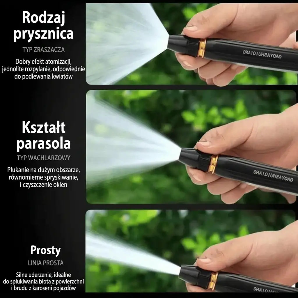 🚗OSTATNI DZIEŃ -50% ✨Wydajny Wysokociśnieniowy Pistolet Natryskowy do Mycia Samochodu i Ogrodu